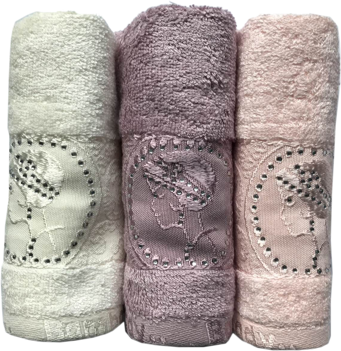 

Набор махровых полотенец Sikel Bamboo Lady 30х50 3 шт кремовый-фиолетовый-персиковый (ts-01692)