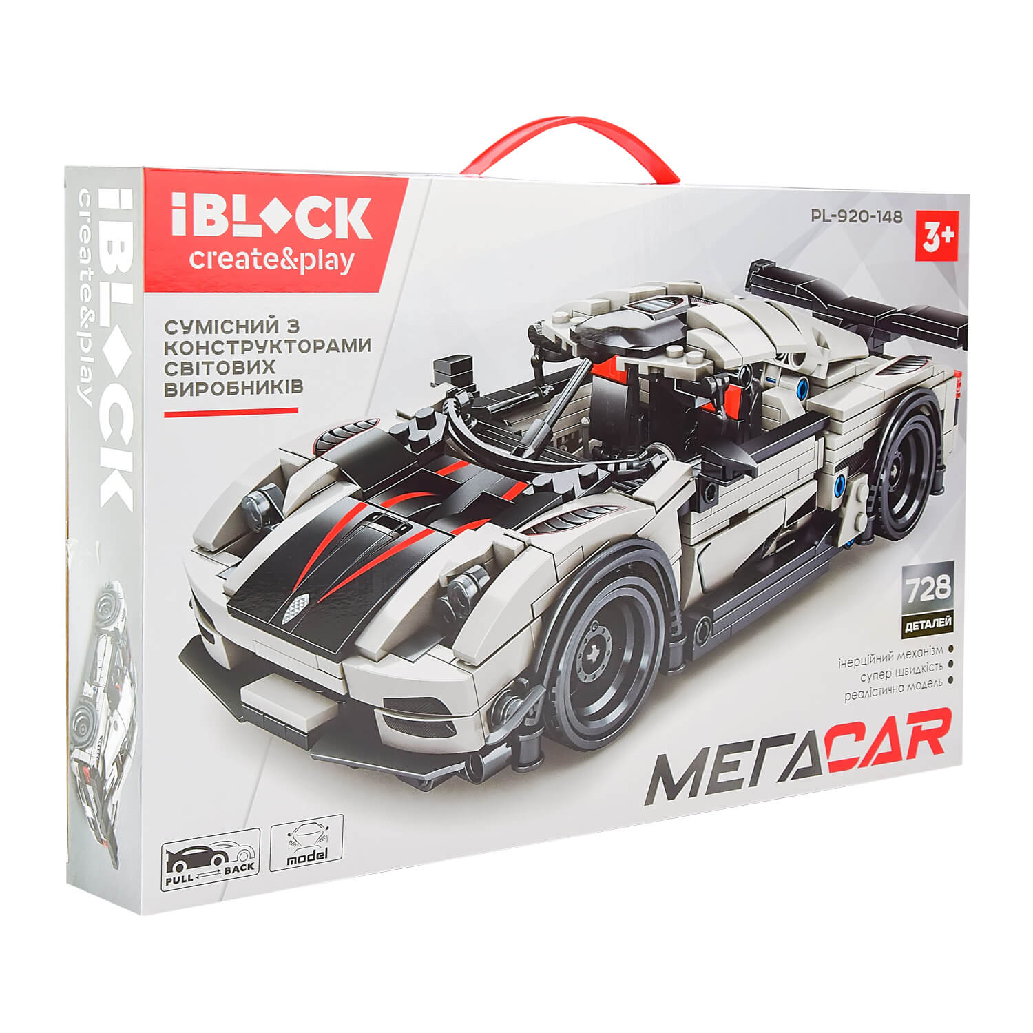 

Конструктор IBlock Мегаcar 728 елементів (PL-920-148)