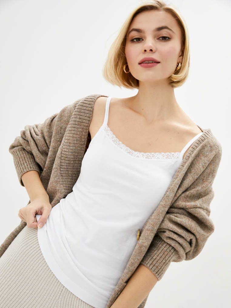 

Пижамная майка Promin 2011-11-200 L Белая