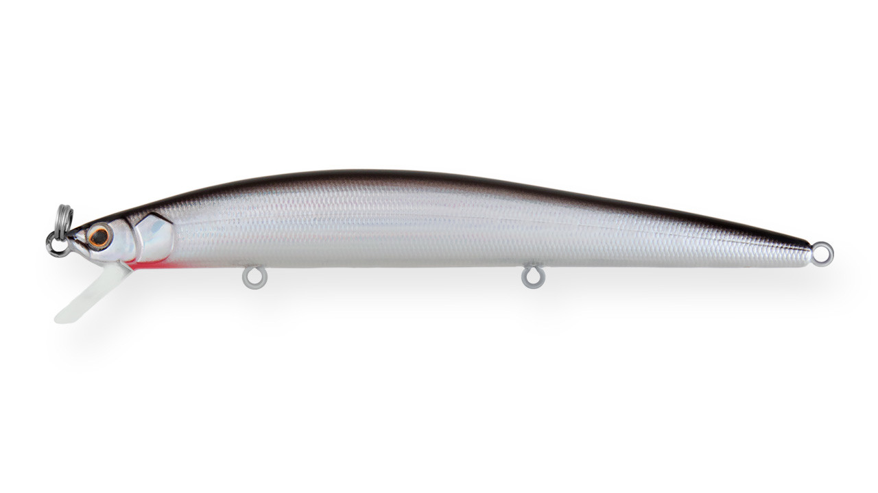 

Воблер Минноу Strike Pro Slingshot Minnow 120F, 120 мм, 12,6 гр, Загл. 0,5м.-1,5м., Плавающий, цвет: A010-EP Black Back Silver, (EG-145F#A010-EP) (88302)
