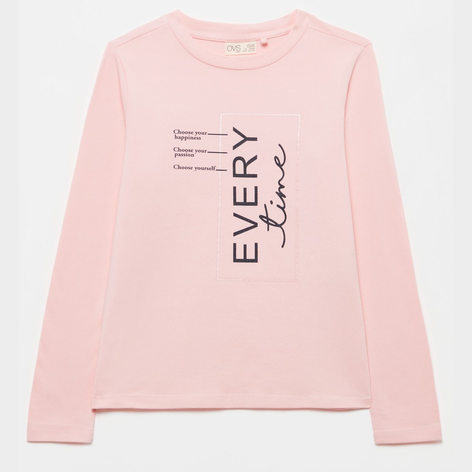 

Футболка с длинными рукавами OVS 1162693 164 см Pink
