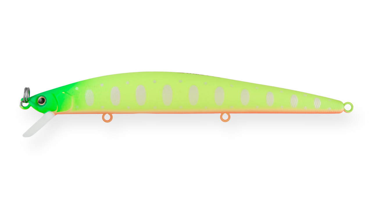 

Воблер Минноу Strike Pro Slingshot Minnow 120F, 120 мм, 12,6 гр, Загл. 0,5м.-1,5м., Плавающий, цвет: A178S Lemon Mat Tiger, (EG-145F#A178S) (81491)