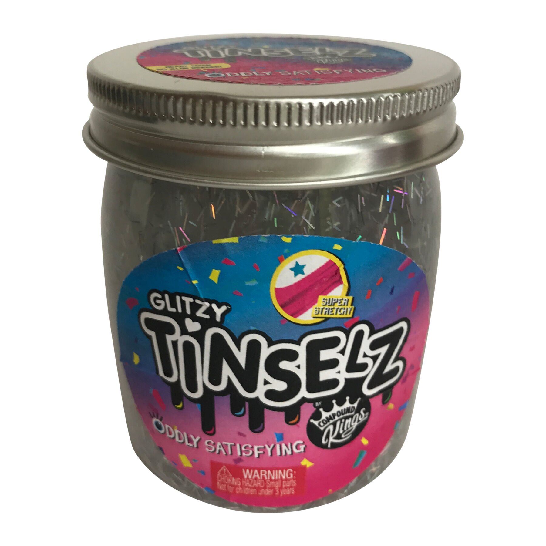

Лизун Compound Kings Slime Glitzy Tinselz з ароматом цукерок 210 г (300189-8)
