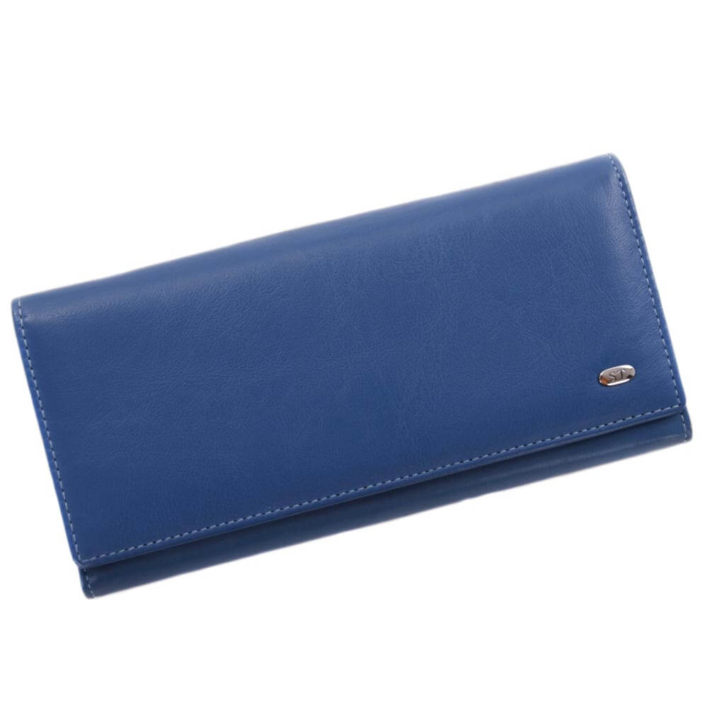 

Женский кошелек кожаный ST синий (150 ST light blue)