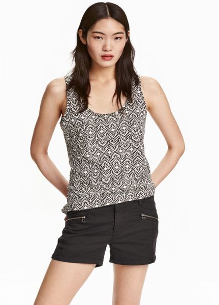 

Майка H&M XS Черно-белая (1082-579)