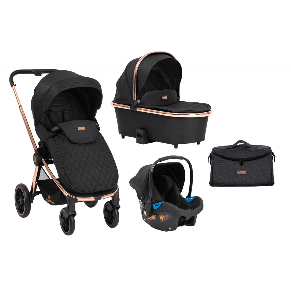 

Коляска Kikka Boo Vicenza Premium Black 3 В 1 (31001010123)