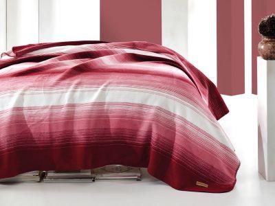 

Плед хлопковый Marie Claire gill-red 200*220