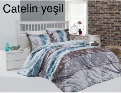 

Постельное белье сатин Altinbasak Catelin yesil