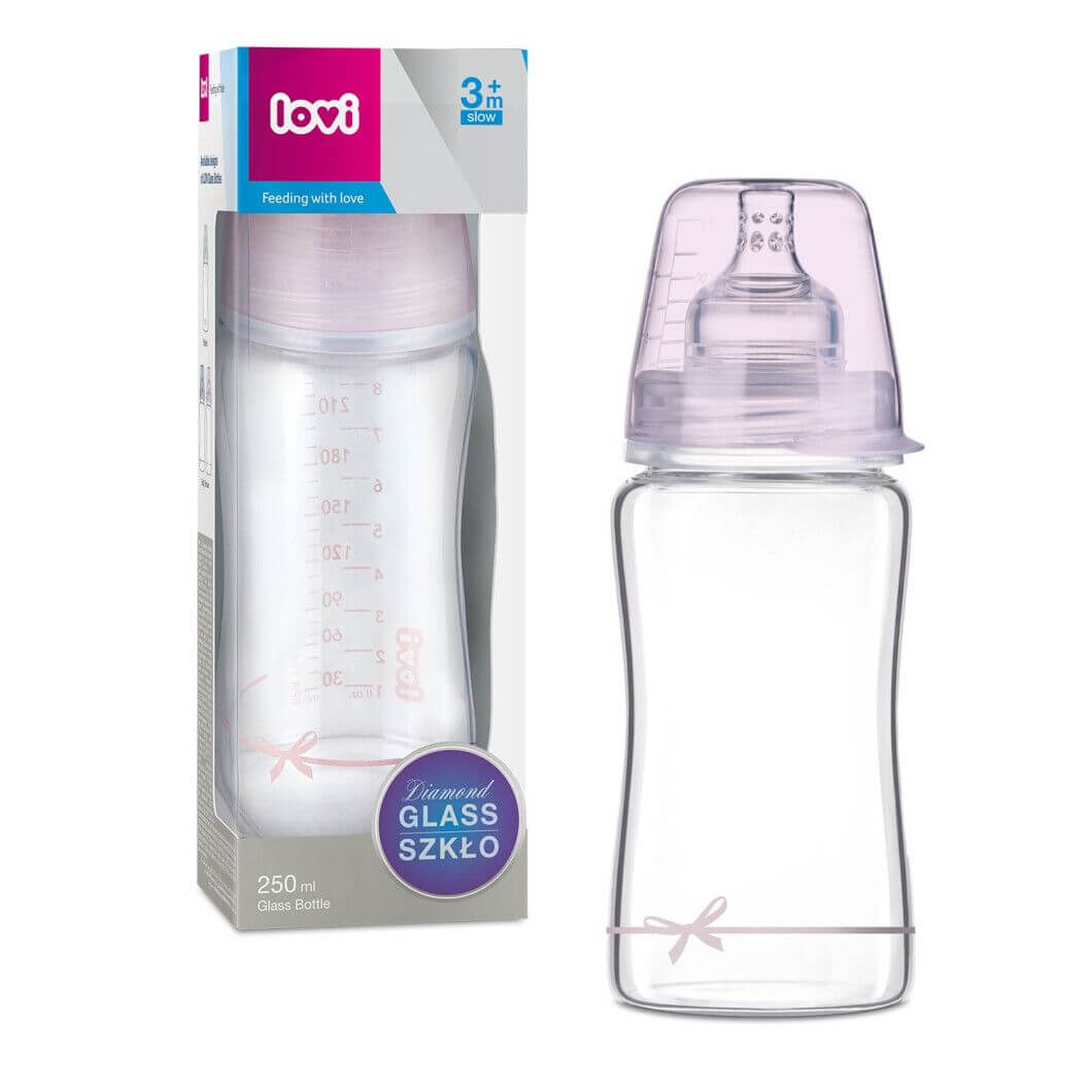 

Скляна пляшечка Lovi Diamond Glass 250 мл Baby Shower girl (74/204girl)