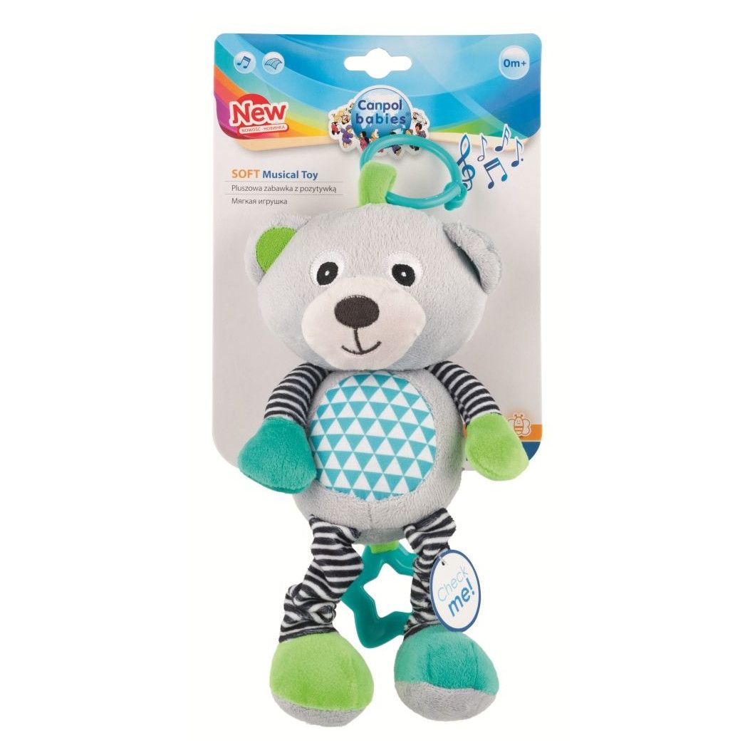 

Іграшка Canpol Babies плюшева музична Bears (68/053_grey)