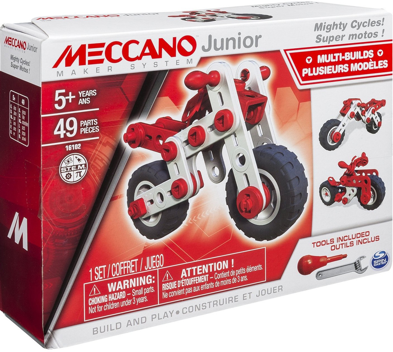 

Конструктор Meccano Junior Мотоцикл 49 елементів (6026957)