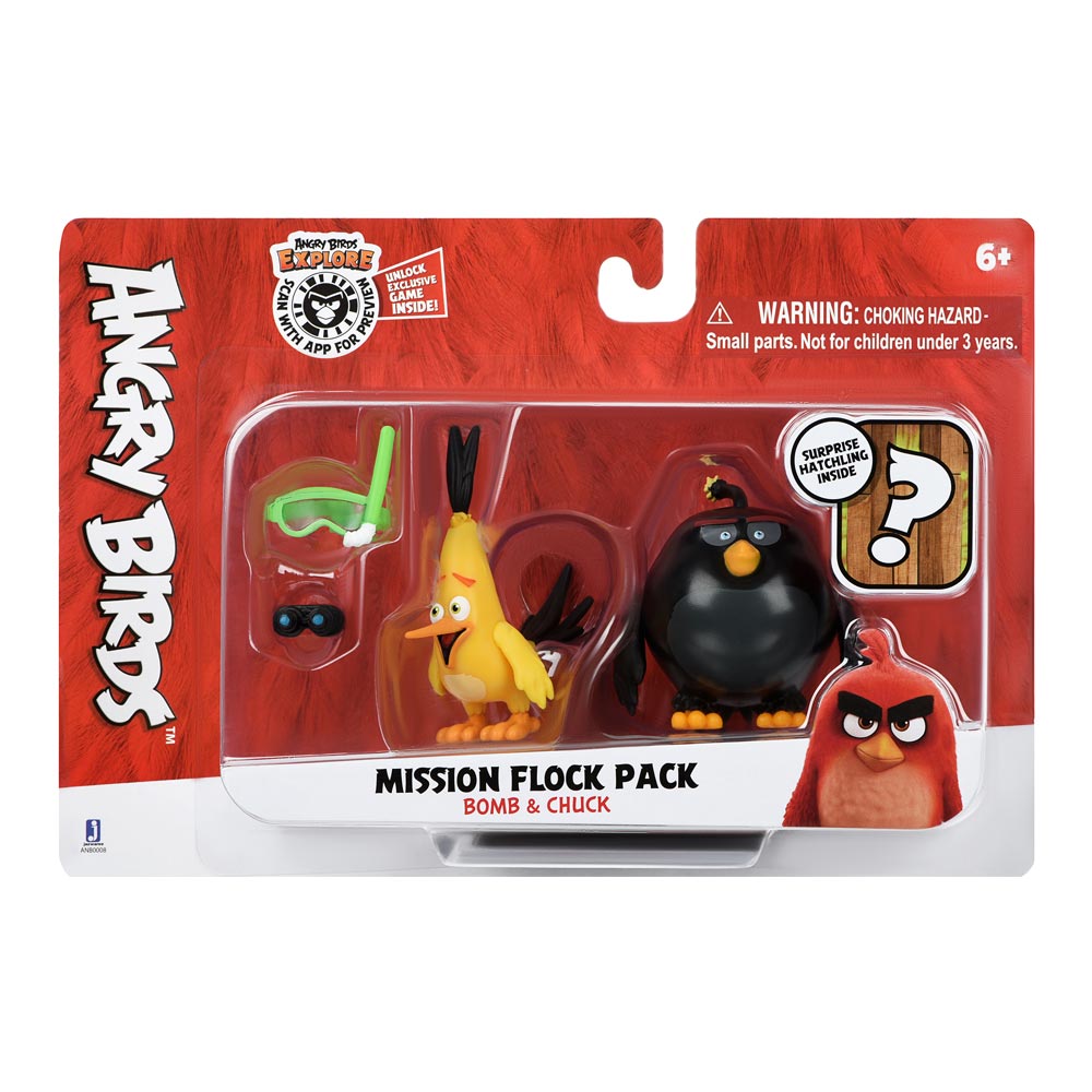 

Набір фігурок Jazwares Angry Birds ANB Mission Flock Бомб і Чак (ANB0008)