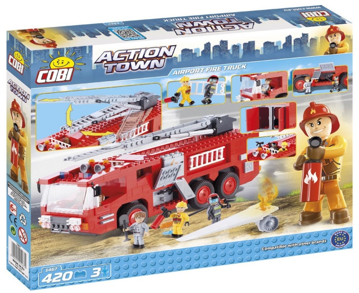 

Конструктор Cobi Пожежна машина в аеропорту 420 деталей (COBI-1467)