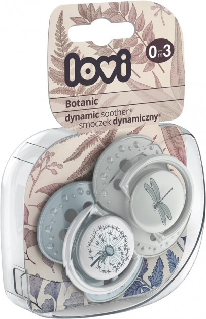 

Пустушка силіконова Lovi Botanic Boy динамічна 0-3 міс 2 шт (22/869boy)