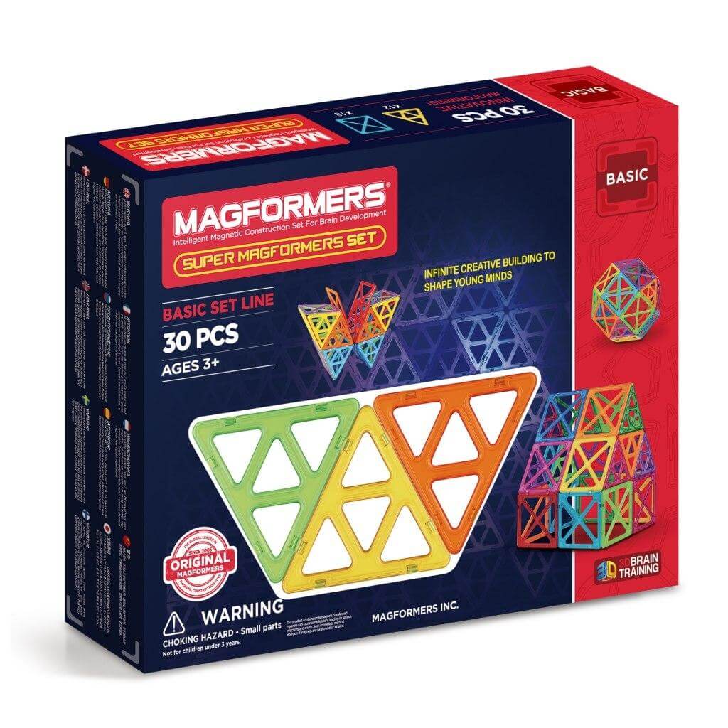 

Магнітний конструктор Magformers Базовий набір Супер 30 деталей (701008)