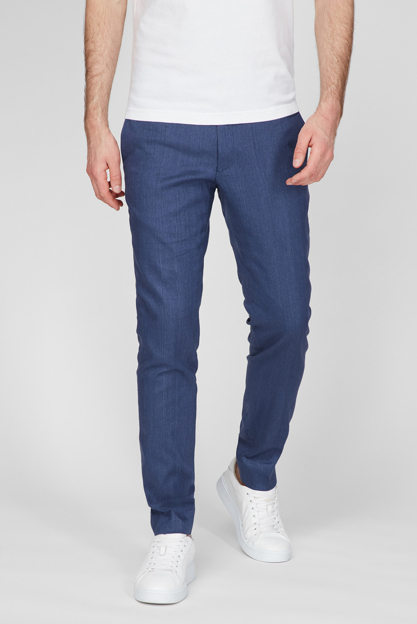 

Мужские синие льняные брюки SLIM STRETCH Gant  1505086, Мужские синие льняные брюки SLIM STRETCH Gant 50 1505086