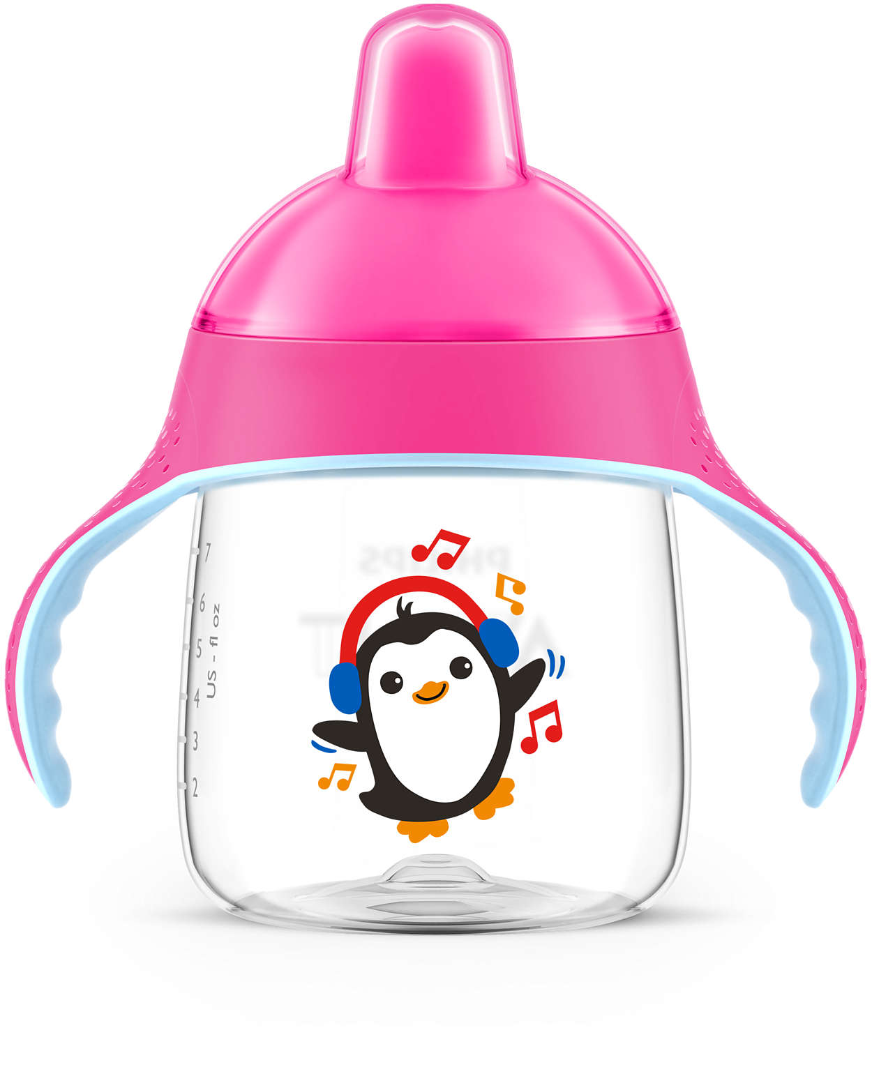 

Чашка з носиком і ручками Philips Avent рожевий 260 мл (SCF753/07)