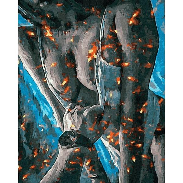

Картина по номерам "Огненная страсть" BrushMe холст на подрамник 40x50см GX38215
