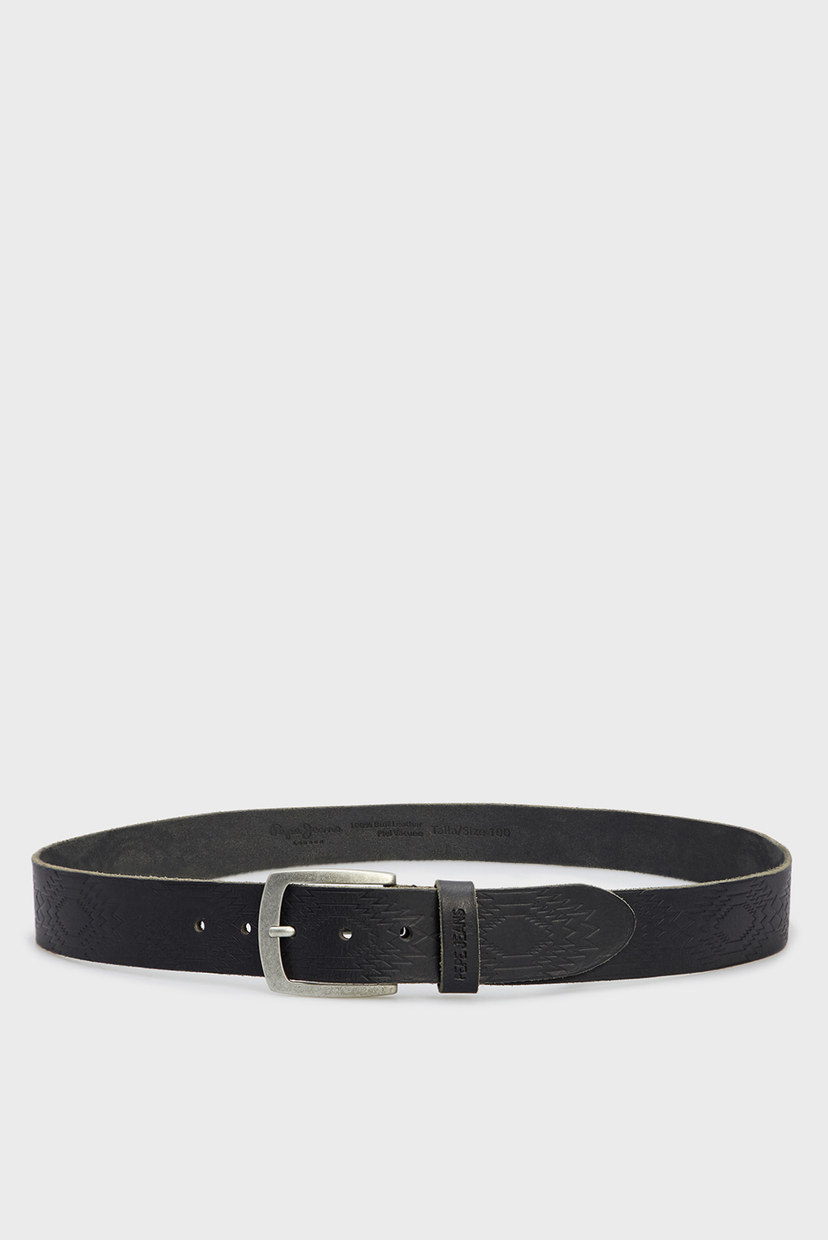 

Мужской черный кожаный ремень MAPLE BELT Pepe Jeans 100 PM020977