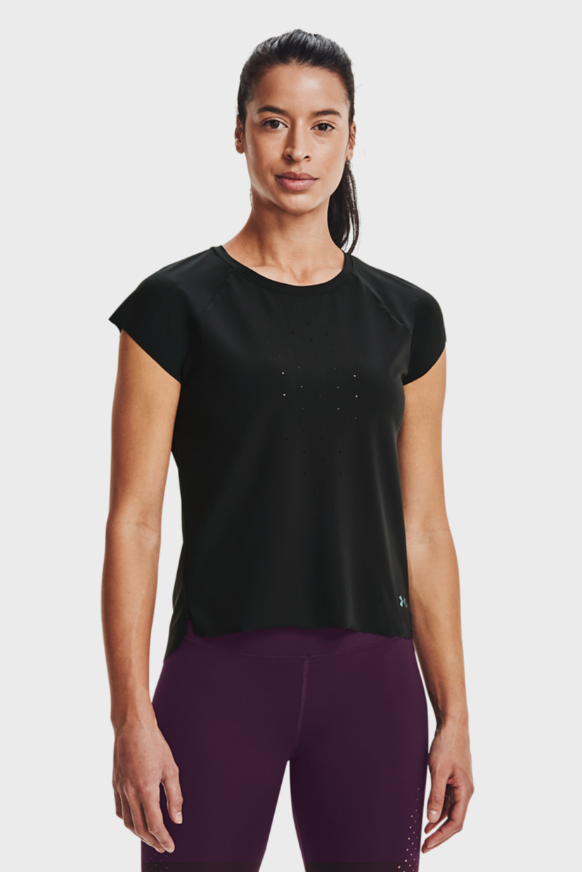 

Женская черная футболка UA Rush Perf SS Under Armour XS 1365270-001