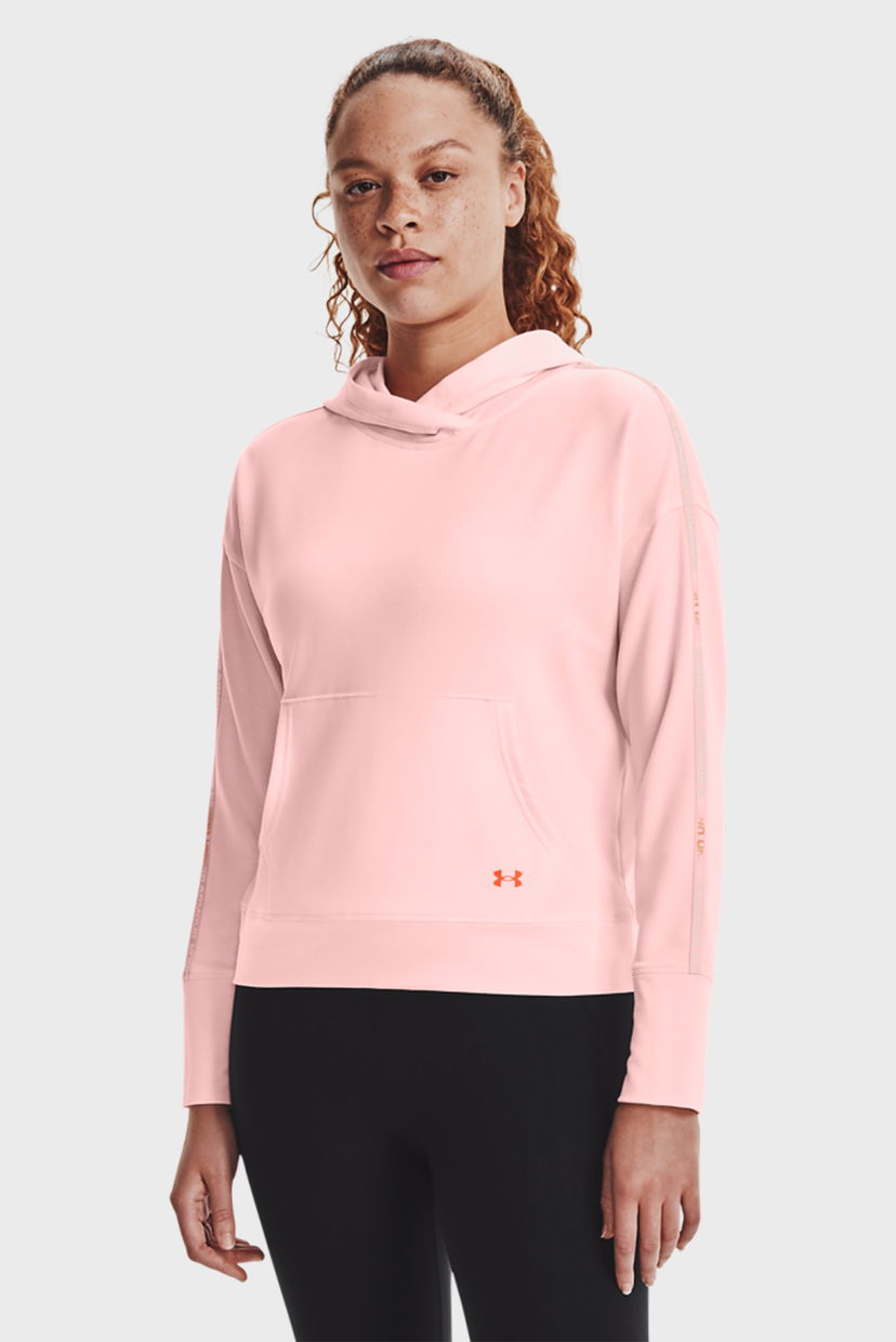 

Женское розовое худи UA Rival Terry Taped Hoodie-PNK Under Armour S 1360904-658