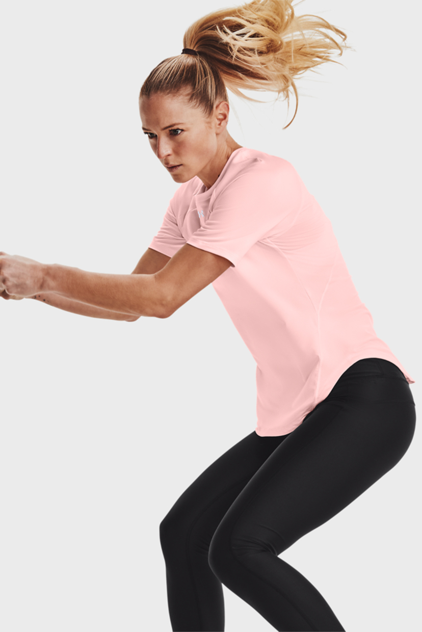 

Женская розовая футболка UA Coolswitch SS Under Armour XXS 1360864-658