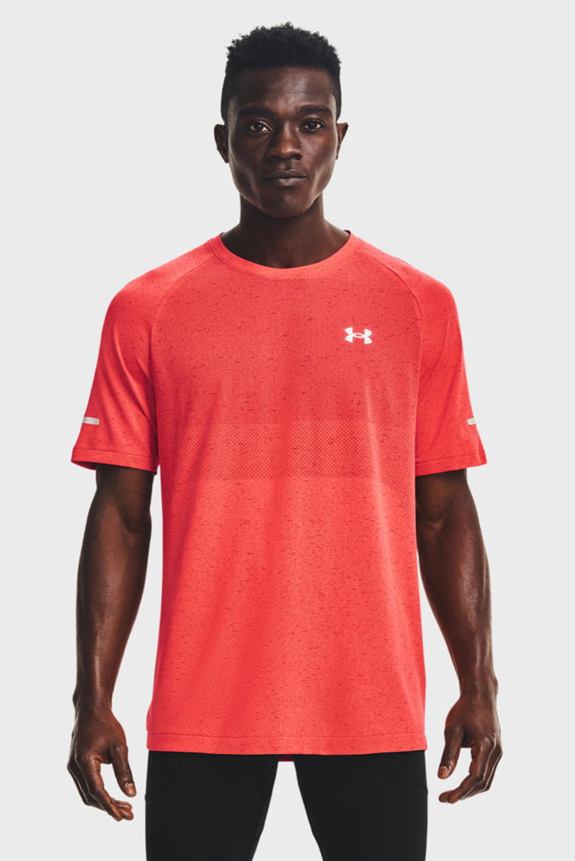 

Мужская красная футболка UA Seamless Run Under Armour L 1361356-690