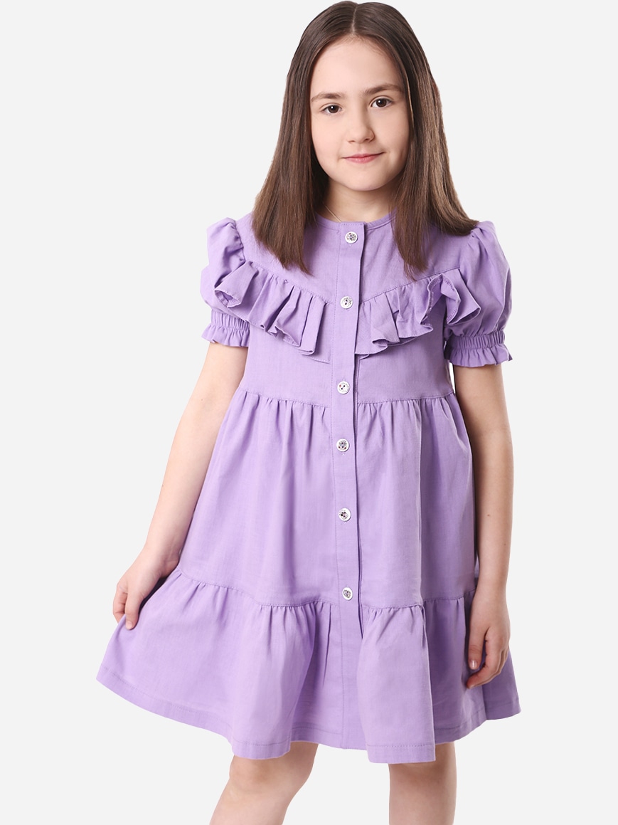 Акція на Дитяче літнє плаття для дівчинки Timbo P070209 110 см Лілове від Rozetka