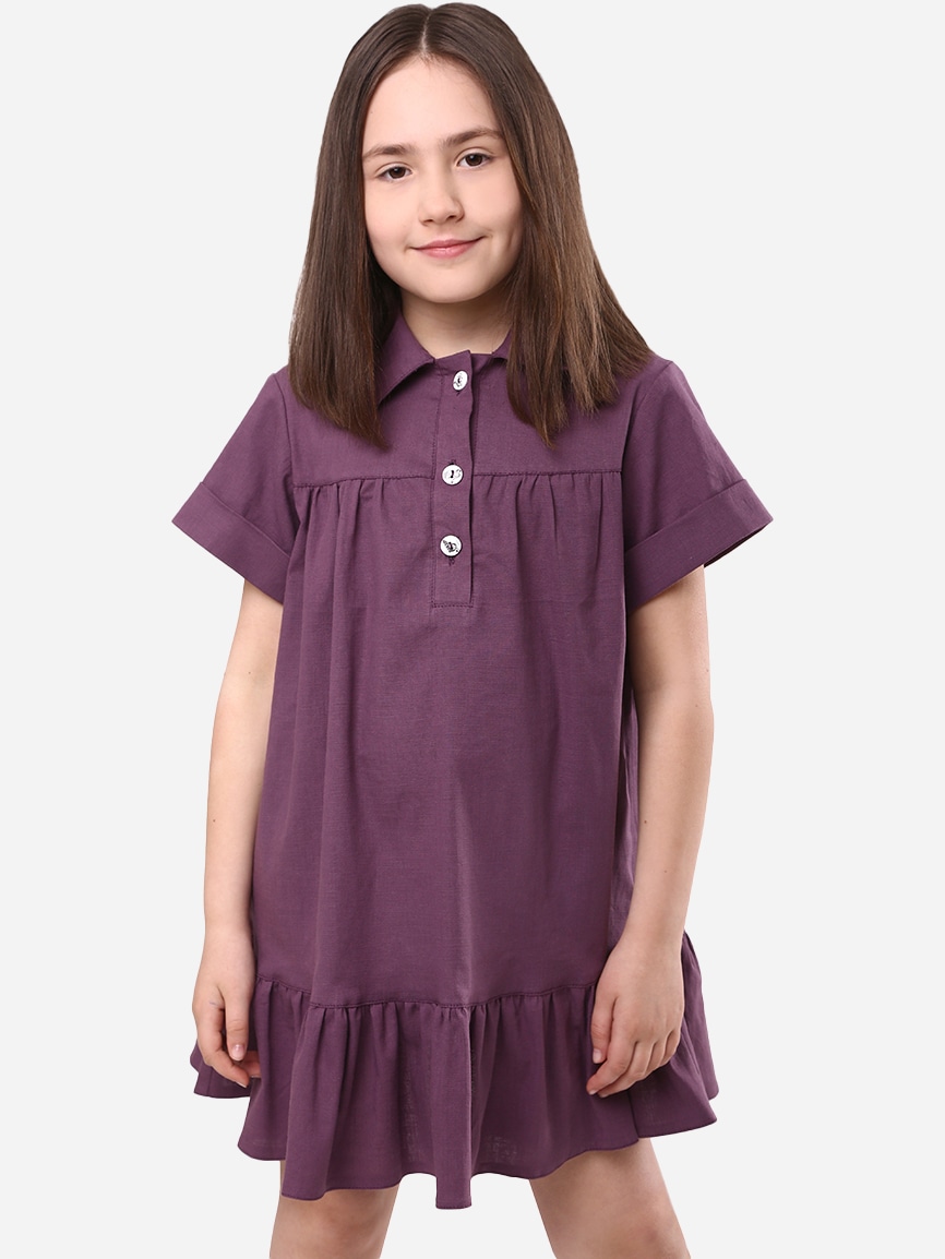Акция на Дитяче літнє плаття для дівчинки Timbo P070865 122 см Фіолетове от Rozetka