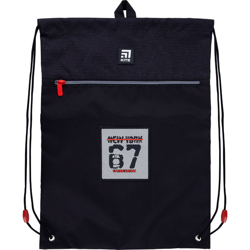 

Сумка для обуви Kite Education с карманом 49х36 см черная (K21-601L-13)