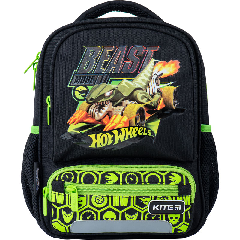 

Рюкзак Kite Kids Hot Wheels 29x23x9 см 8 л черный (HW21-559XS)