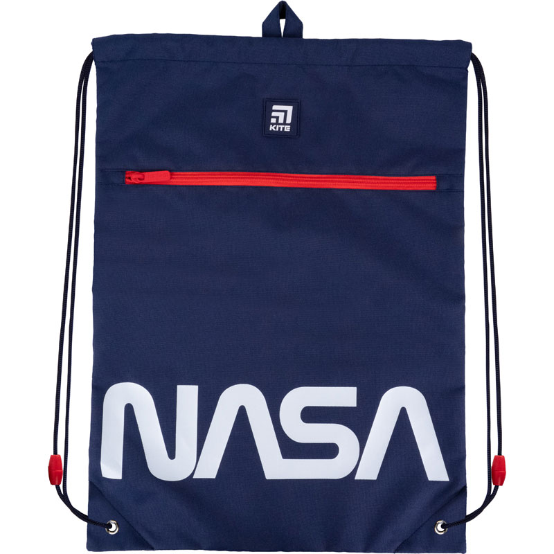 

Сумка для обуви Kite Education NASA с карманом 49х36 см синяя (NS21-601L-2)