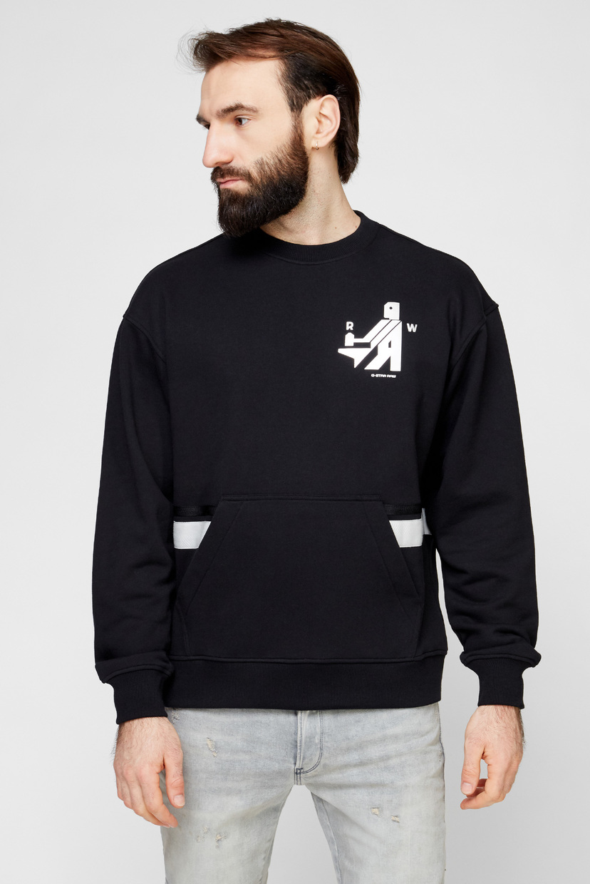

Мужской черный свитшот Hammer raw G-Star RAW L D19187,A613