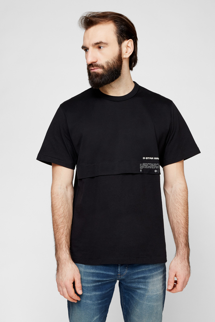

Мужская черная футболка Mercerized G-Star RAW XS D19274,C336