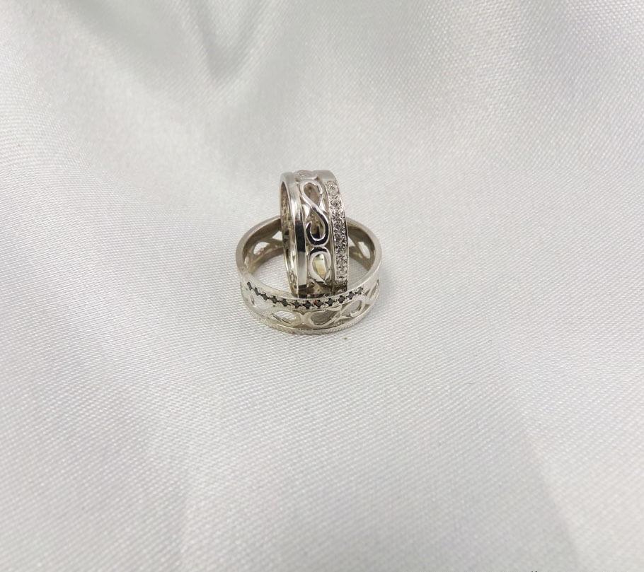 

Свадебные колечки узорные Maxi Silver 5936 ZL, размер 19.5
