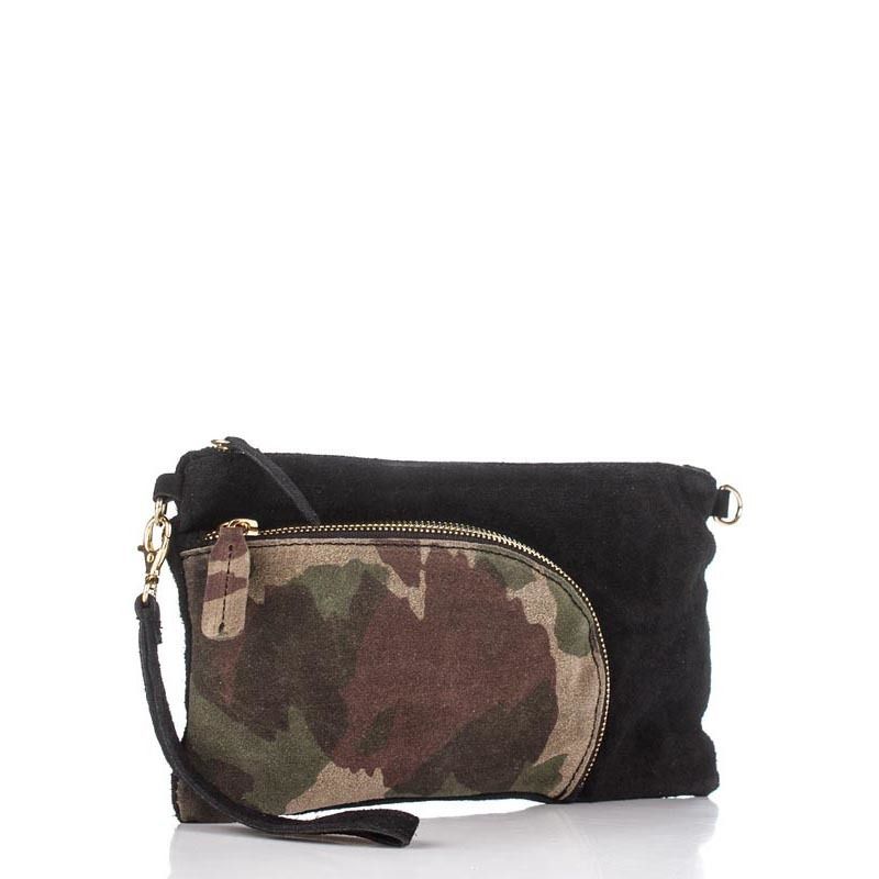 

Кожаный клатч Italian bags Черный