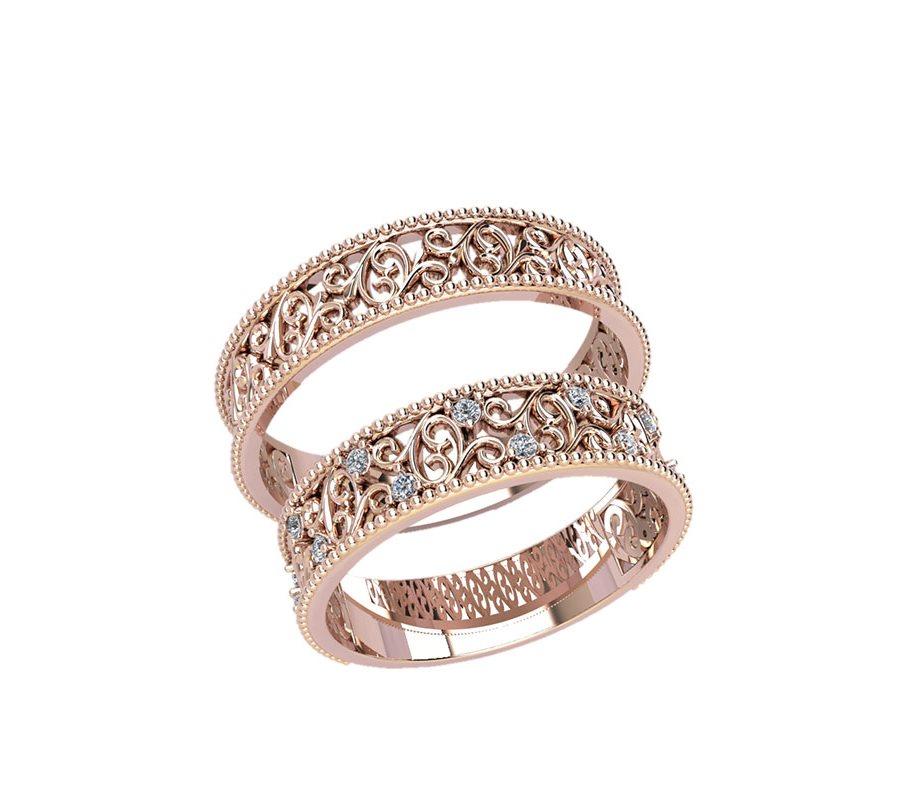 

Парные кольца узорные Maxi Silver 8524 ZL, размер 15.5