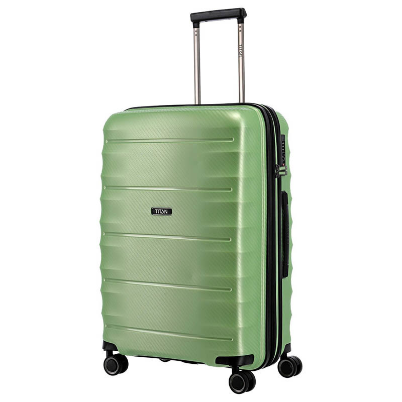 

Чемодан на 4 колесах Titan Highlight Green Metallic M exp. (Ti842405-81)