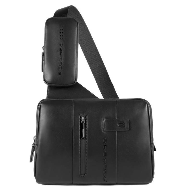 

Мужская сумка Piquadro Urban Black с чехлом для смартфона