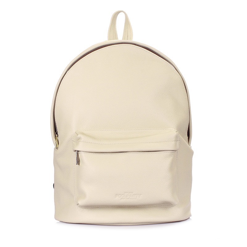 

Городской кожаный рюкзак Poolparty Бежевый (backpack-leather-beige)