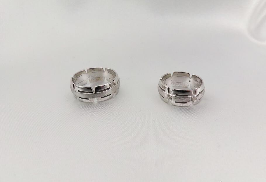 

Обручальные кольца сложные Maxi Silver 4971 ZL, размер 21.5