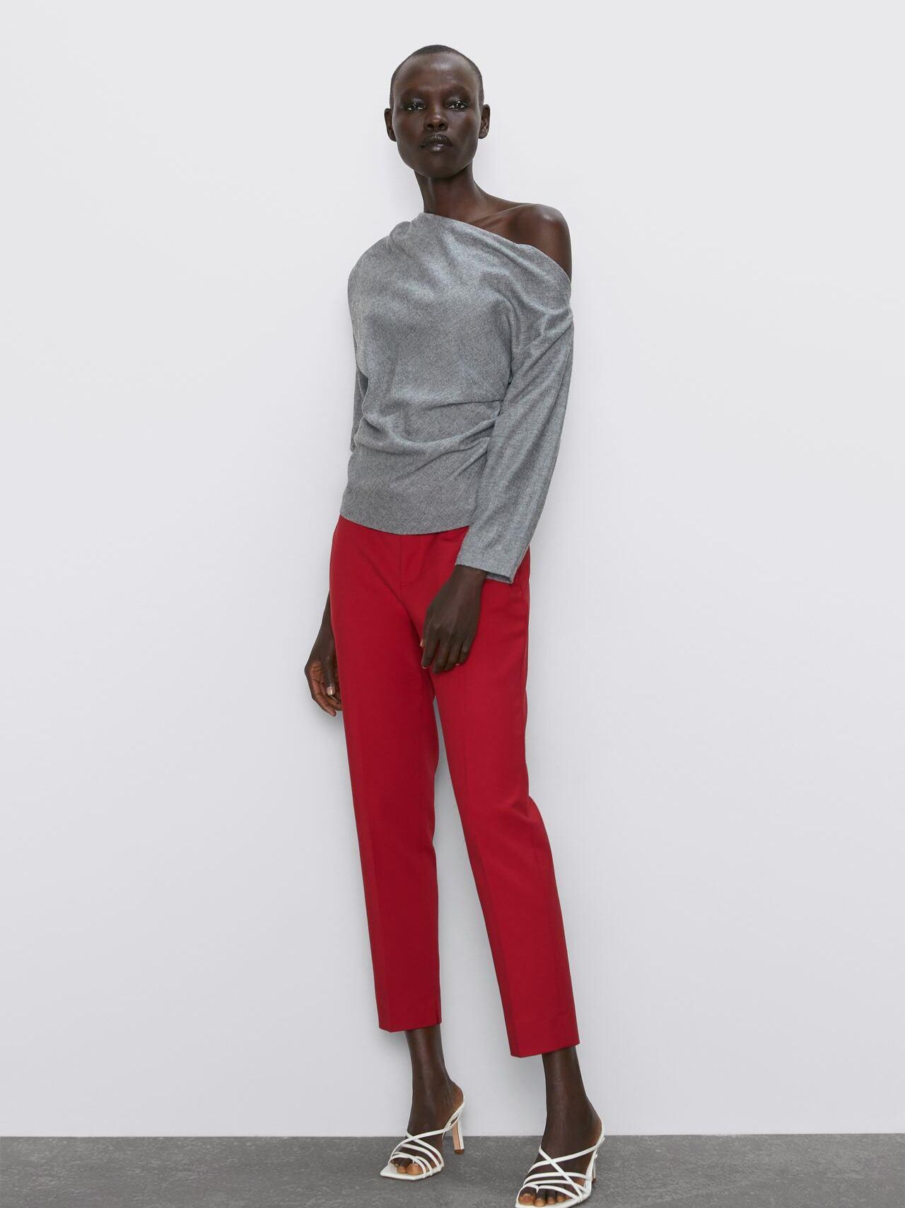 

Брюки Zara 6136/244/600-ACVF 40 Красные