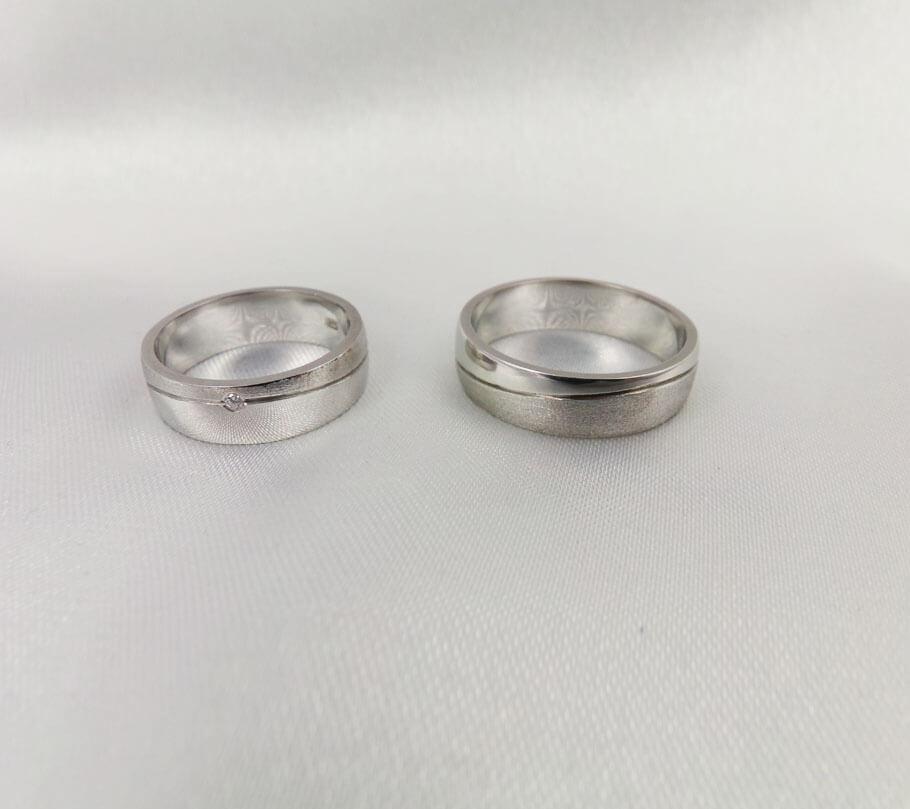 

Обручальные кольца классика с матовостью Maxi Silver 5216 ZL, размер 19
