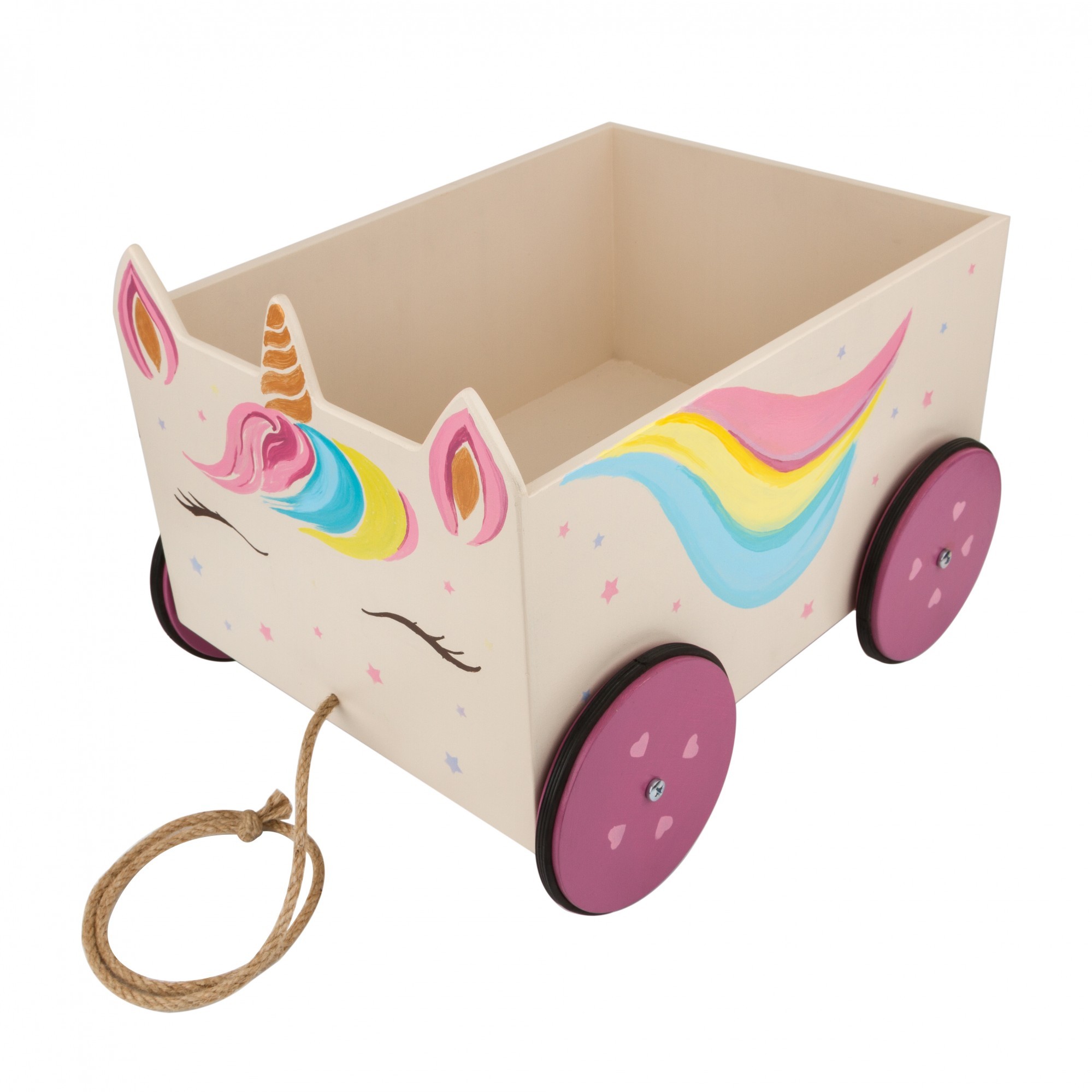 

Каталка WoodAsFun Единорог 40х30 см Бежевая (213141)