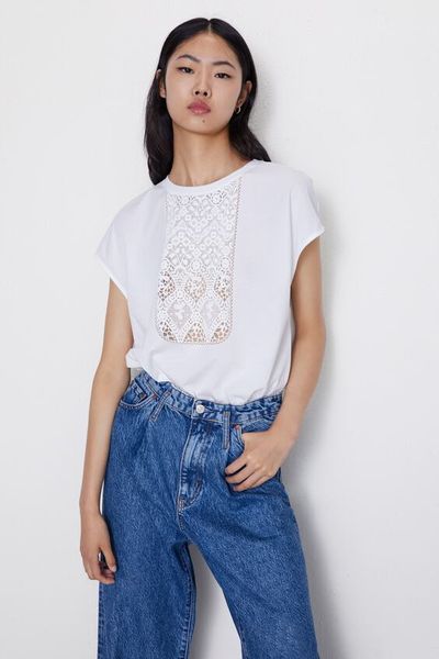 

Футболка Zara S Белая (1201-463)