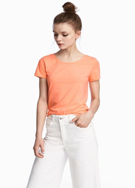 

Футболка H&M L Оранжевая (1086-245)