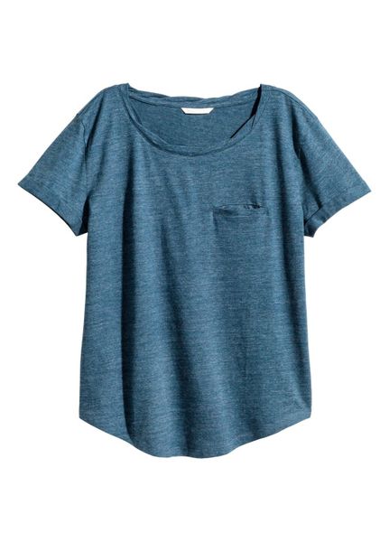

Футболка H&M XS Синяя (1088-372)