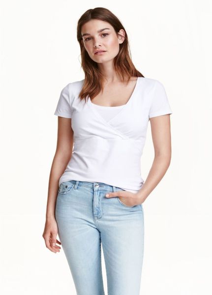 

Футболка H&M XL Белая (1099-762)