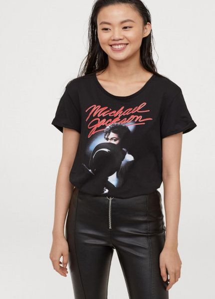 

Футболка H&M XL Черная (1091-747)