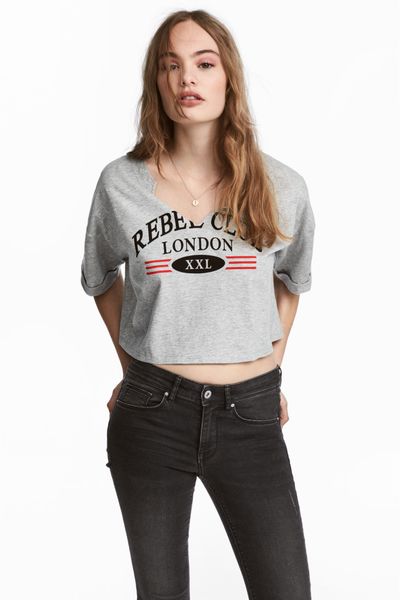 

Футболка H&M S Серая (1200-732)